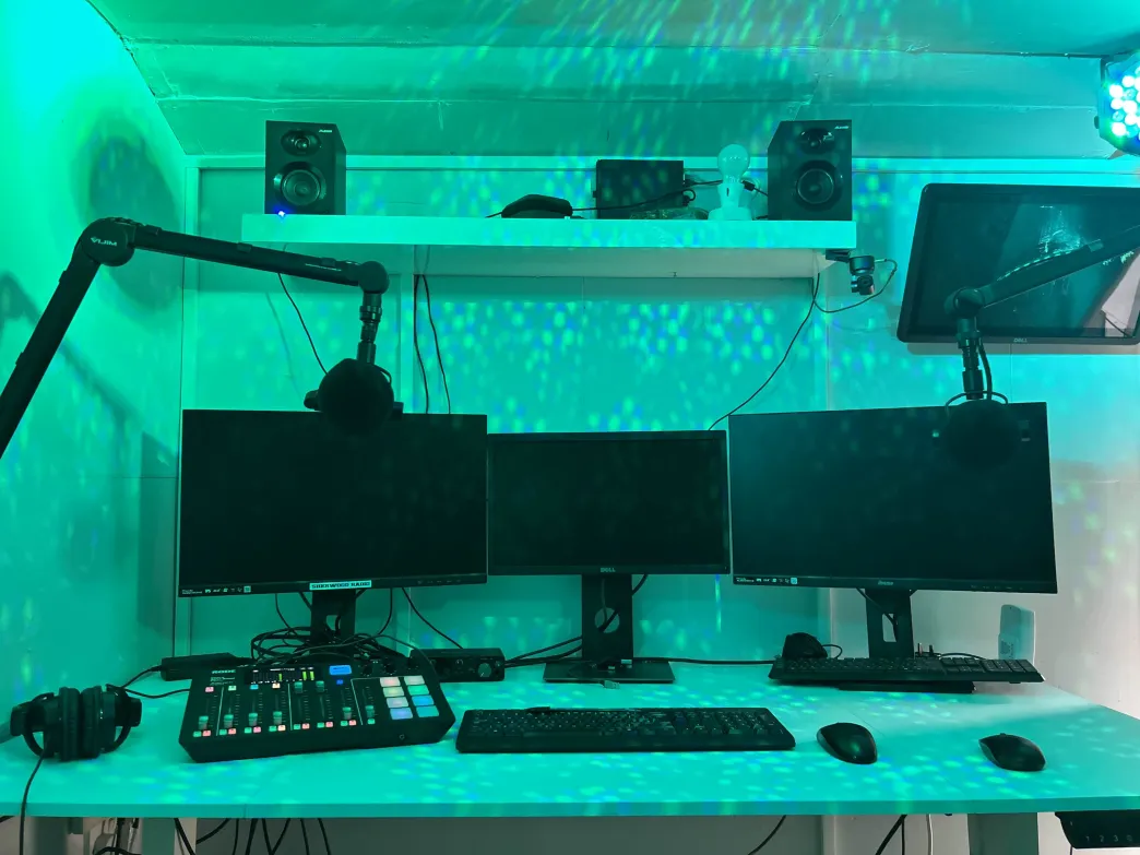Inside Sherwood Radio Studio